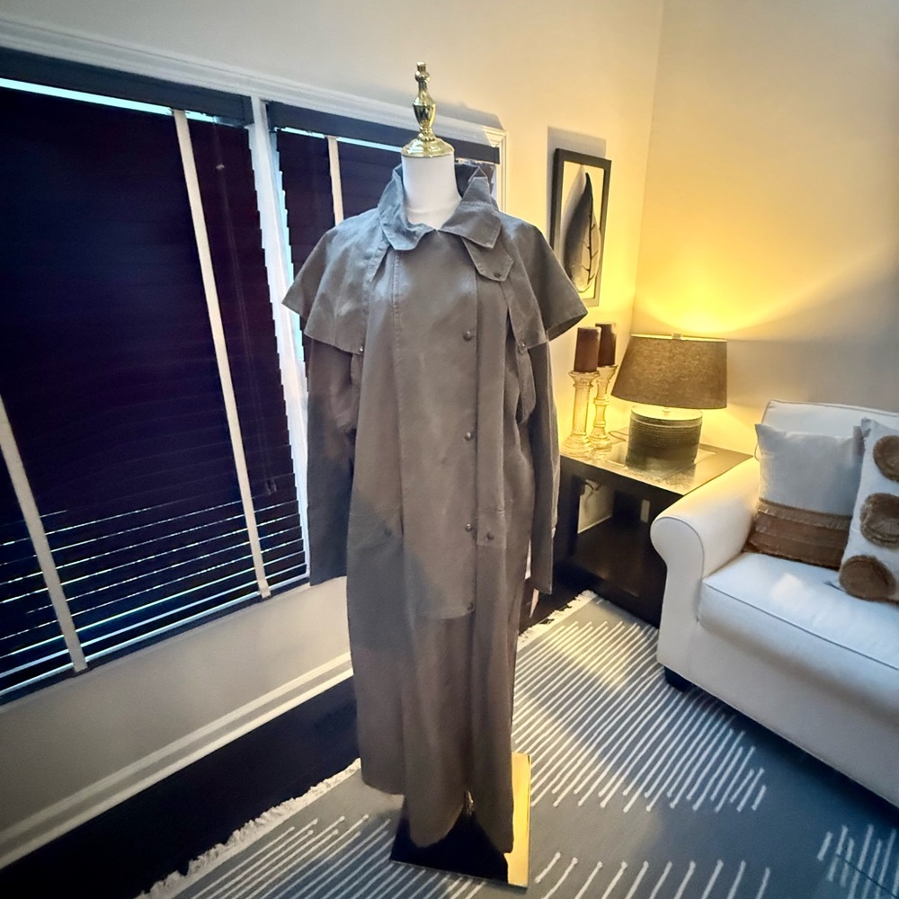 Men's Gray Trench Coat